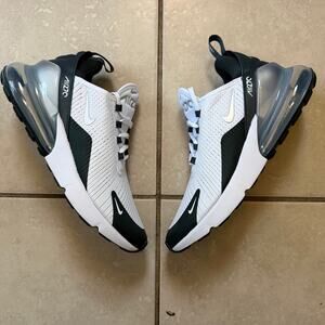 Nike Air Max 270 White/Metallic Size 10 Women